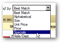 sort by NJ delivery specials